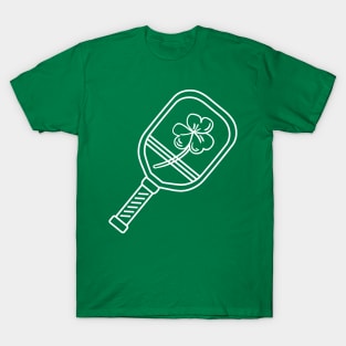 Pickleball Paddle St. Patrick's Day T-Shirt